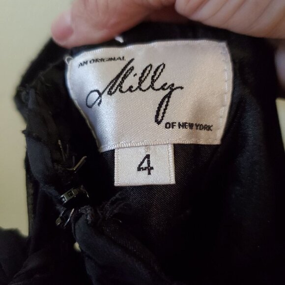 Milly of New York Silk Blend Floral Burnout Spaghetti Strap Dress Size 4 - Picture 6 of 10